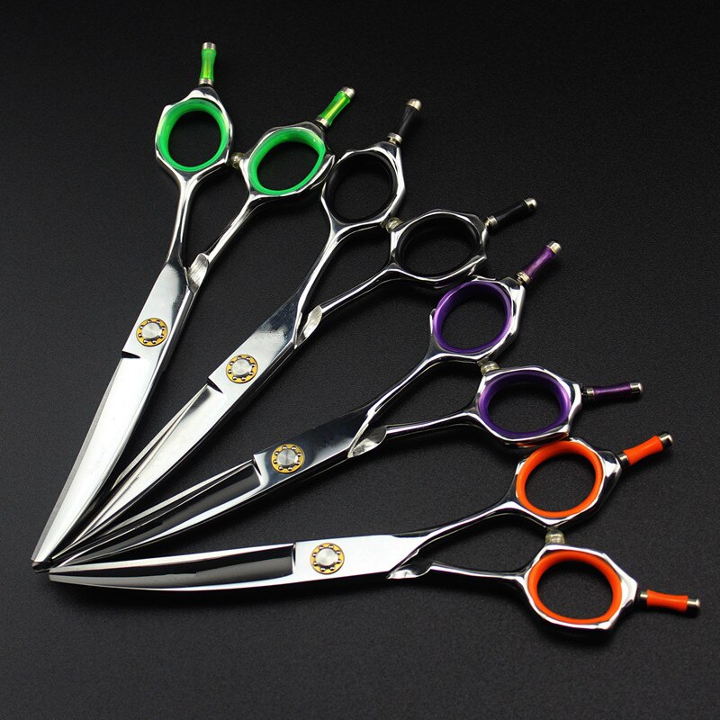 japan 440c 6 inch Curved cut hair scissors salon scissor cutting barber makas haircut shears hairdressing scissors