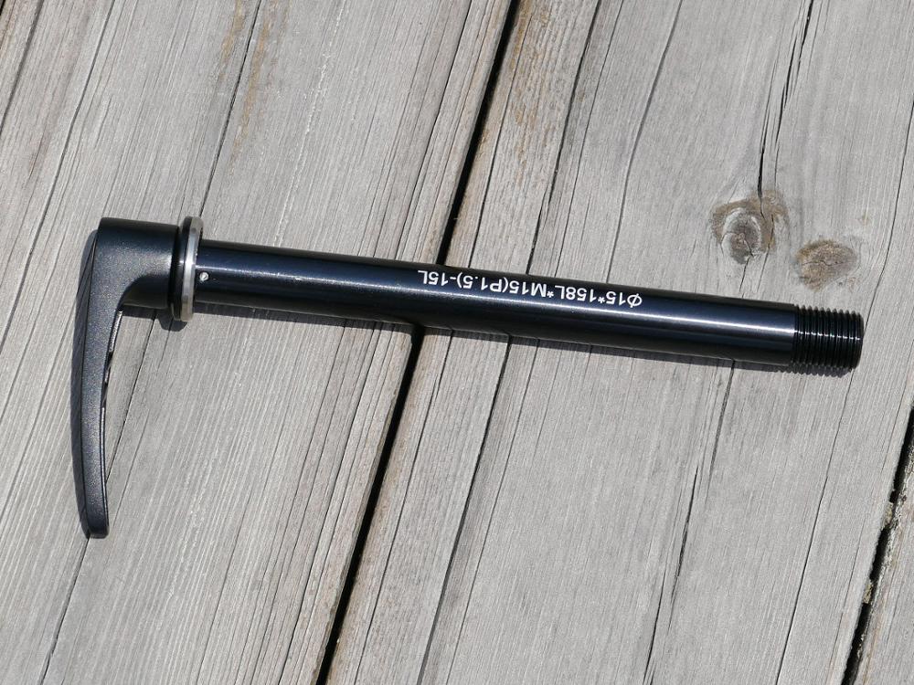 Axe de pour roue de fourche de vélo alliage à travers-axe 15mm Boost 110mm pour fourche avant ⌀15*158mm L * M15 (P1.5) * 15mm L