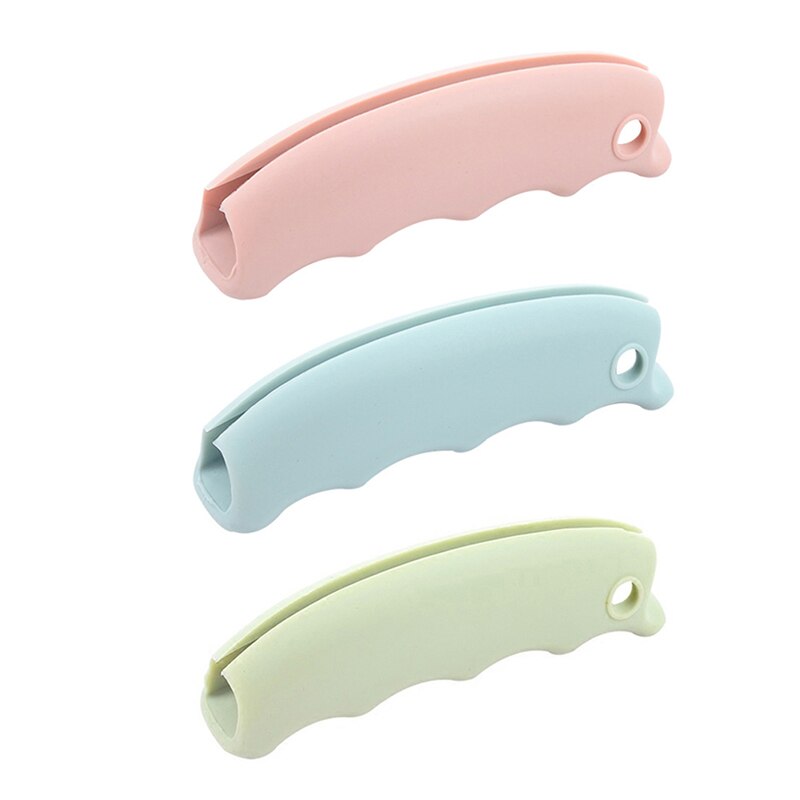1 PCS Silicone Mention Dish For Shopping Bag to Protect Hands Trip Grocery Bag Holder Clips Handle Carrier Lock Home Tool