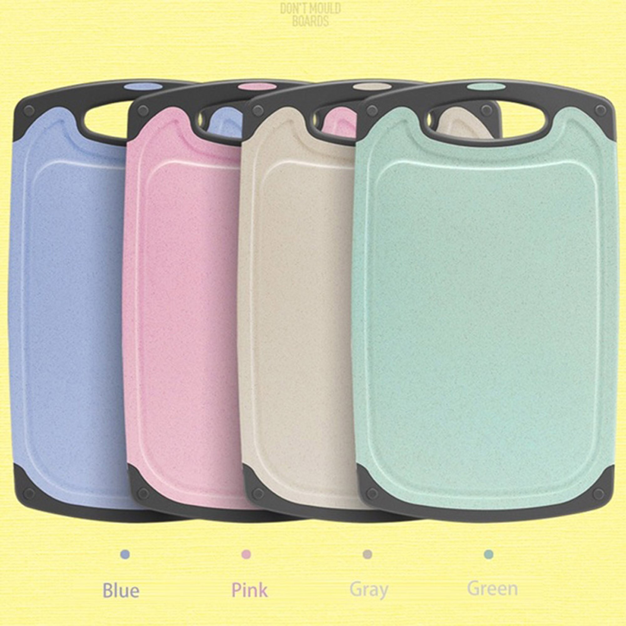 Chopping Board Multi-Function Kitchen Antibacterial Wheat Stalk Rice Husk Double Side Mould Proof Cutting Board