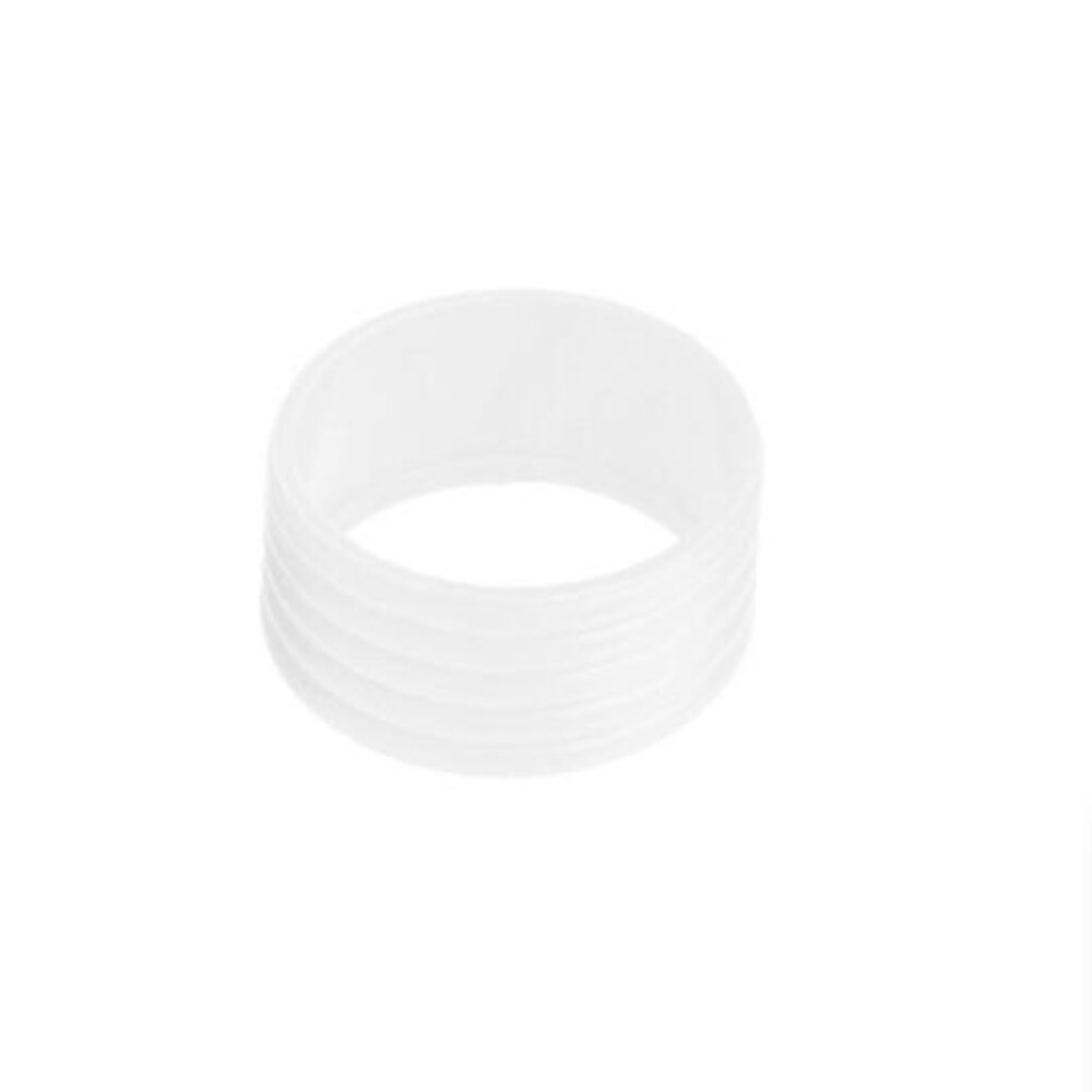 3 stk farverig silikone tennisracket greb ring fast elastisk tennisracket håndtag gummi ring bånd overgrips sports tilbehør: Hvid