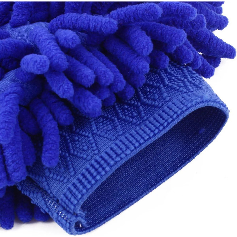 Handschuhe für Haushaltsreinigungstücher, Handschuhe aus Chenille-Korallenvlies, doppelseitige Dekontamination, Reinigungswerkzeug für Autowäsche und Badezimmer