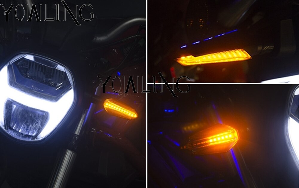 Luces LED universales de 12v para dirección de motocicleta Luz de señal de giro para motocicleta, luces indicadoras de Motor, estilismo de flecha para motocicleta