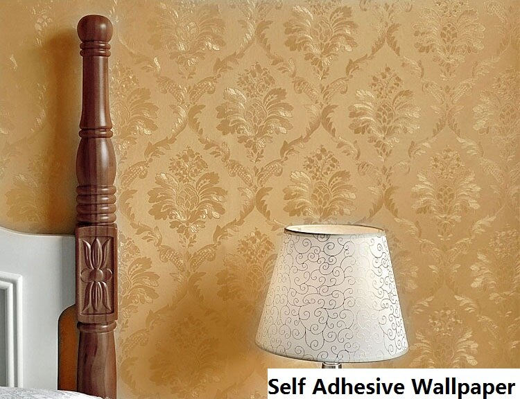 60Cm X 5M Vinyl Zelfklevende Behang Home Decor Bloemen Wandbekleding Voor Woonkamer Slaapkamer Achtergrond Waterdichte Muur stickers