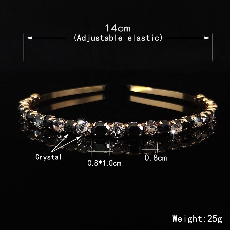 Ladies Tiaras Full Crystal Simple Hair Bands Hair Hoops Lady super flash Wedding Hair Accessories