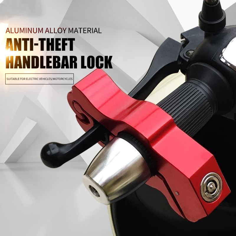 Motorslot Heavy Duty Voor Grip Lock Throttle Lock Remsloten Anti Diefstal Sloten Voorrem Op Crossmotor Bromfiets Scooter Slot