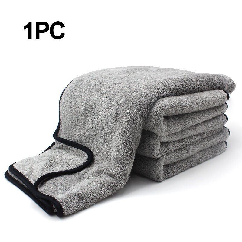 Chiffon de lavage de voiture en microfibre | Serviette de nettoyage automatique, soin de porte fenêtre, forte Absorption d'eau pour accessoires de voiture à domicile: Default Title