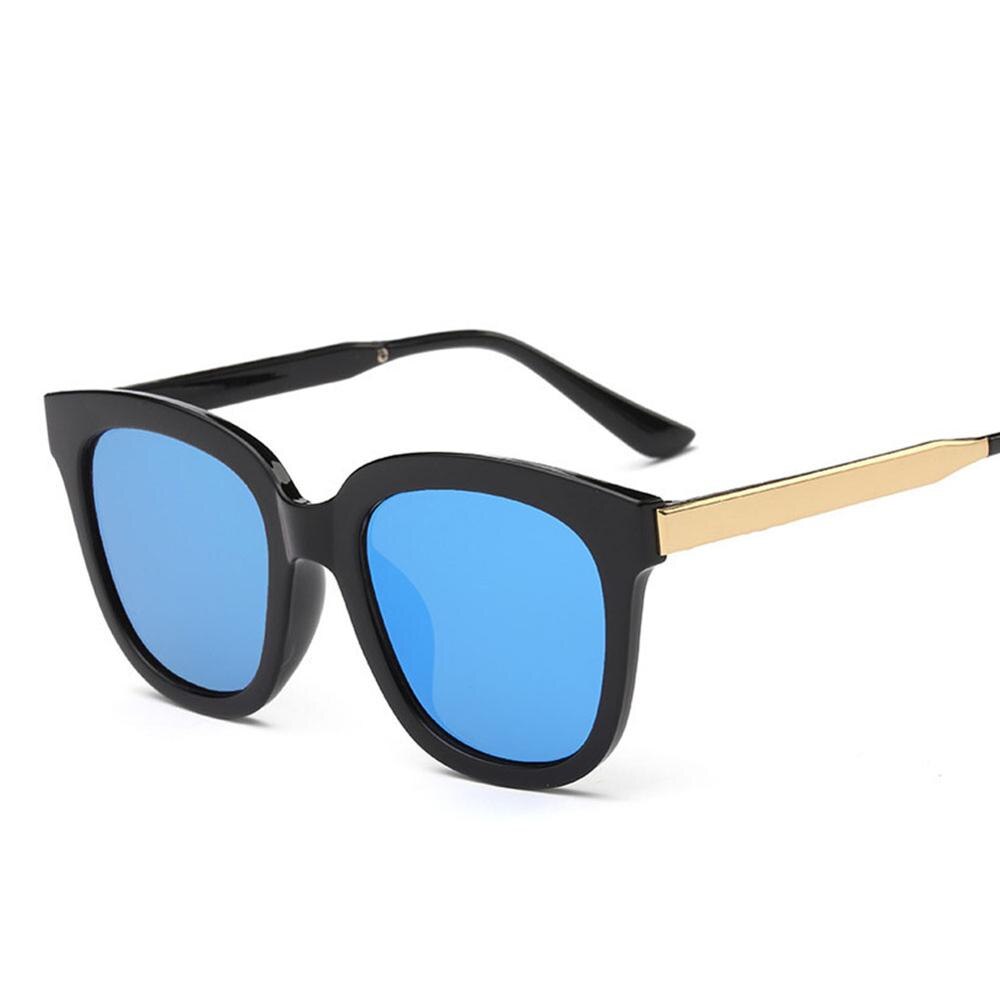 Korean Style Large Frame Square Sunglasses Fashionable Color Reflective Sunglasses: 08