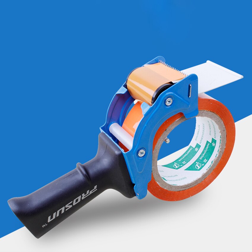 Comfortable Handle Tape Dispenser Box Packaging Sealing Tape Dispenser Capable 5cm Width Handheld Transparent Tape Cutter