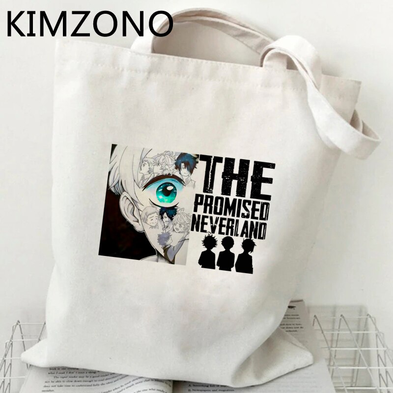 the Promised Neverland shopping bag bolsas de tela jute bag cotton bag bolsa compra ecobag bolsas ecologicas reciclaje sacolas: 54540