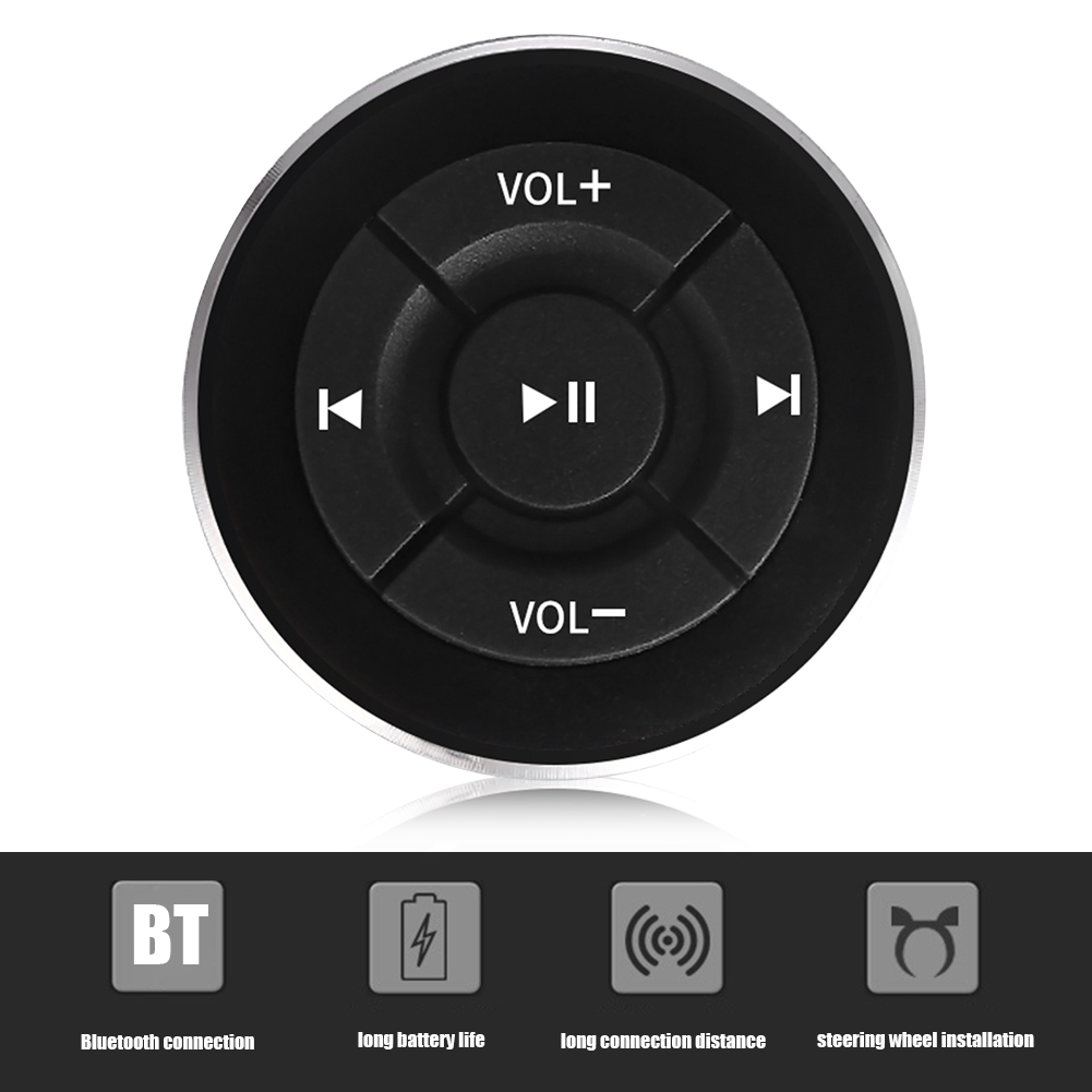 Trådløs Bluetooth Fjernbetjening - Medieknap til Rat for iOS Android