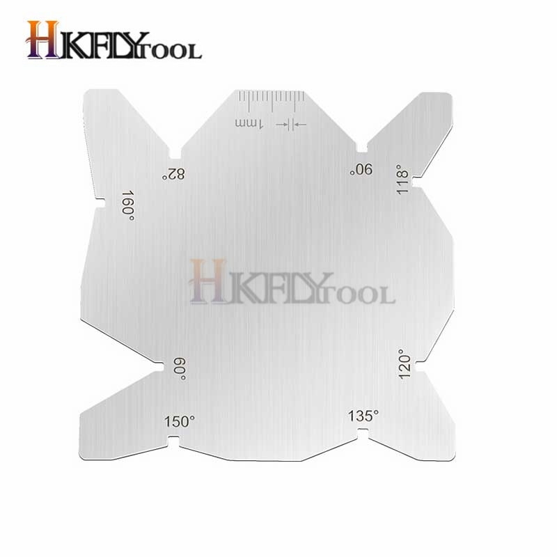 Drill Bits Angle Gauge Dirll Sharpener Tools S/S Inspection Angle Gage Stainless Steel Corner Front Edge Measuring Tool