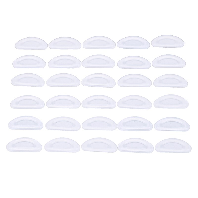 5 paar zelfklevende neuspads antislip siliconen brilpads voor brilaccessoires: Duidelijk