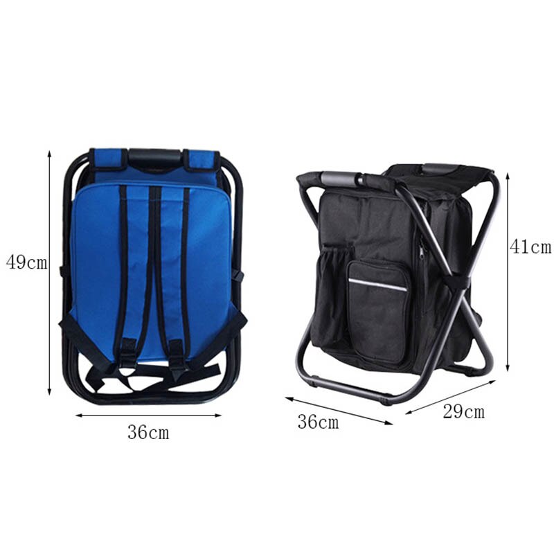 Multifunctional Foldable Camping Chair Seat with Picnic Bag Hiking Seat Bag ENA88