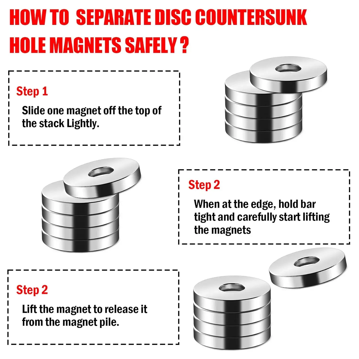 Supersterke ronde krachtige magneet met gaten Koelkastmagneet voor koelkast, doe-het-zelf, gebouw, wetenschappelijk, ambachtelijk en kantoormagneten