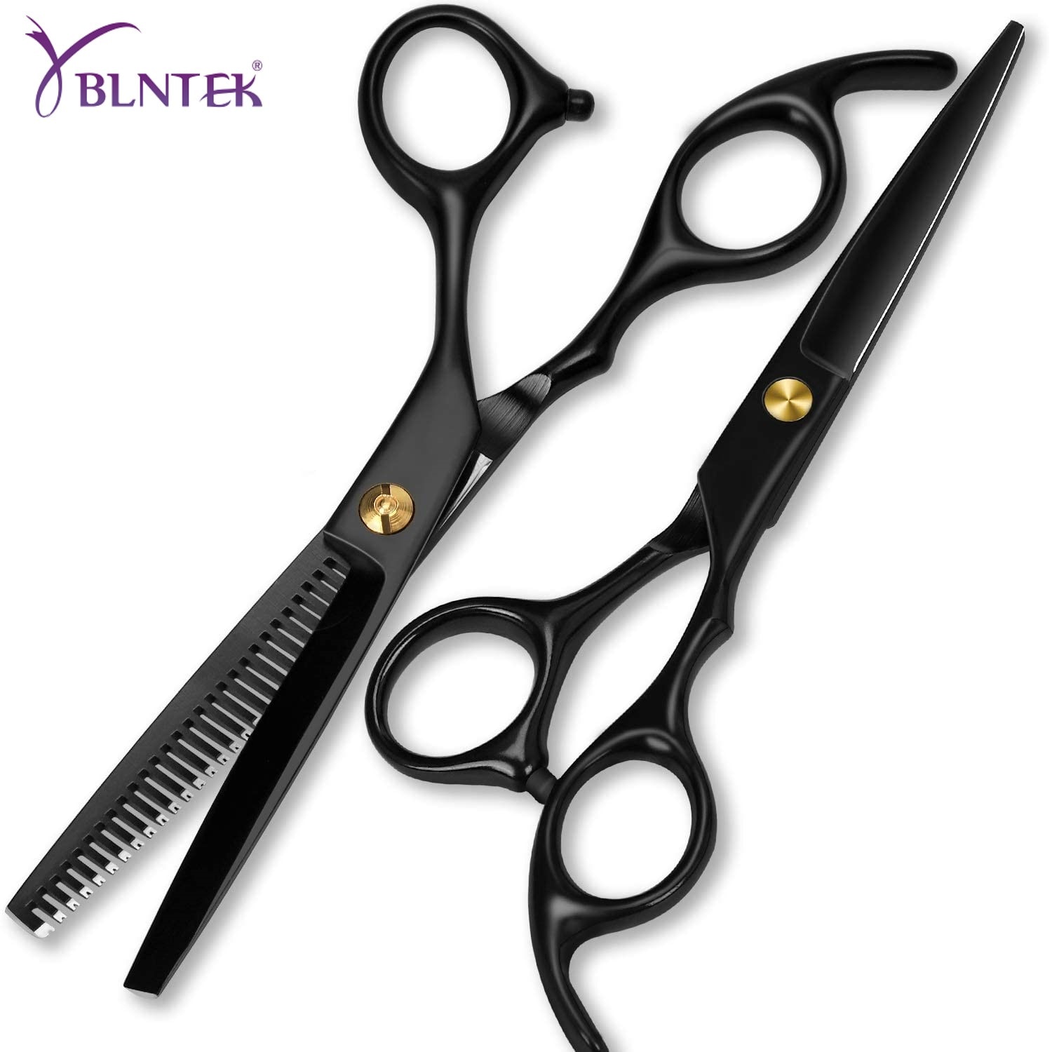 YBLNTEK-tijeras de peluquería de 6 pulgadas, herramienta de estilismo de salón de belleza, de acero inoxidable