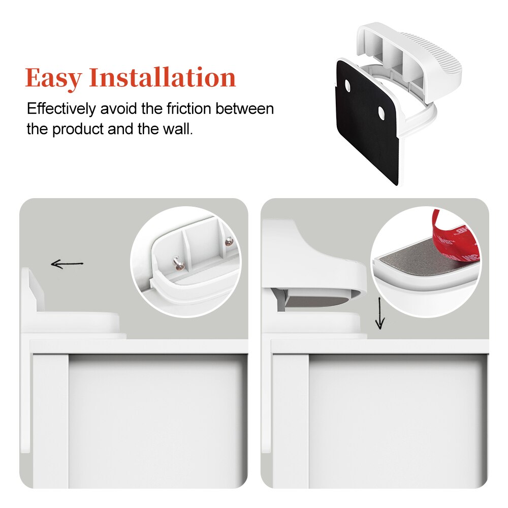 Serrure Sécurité Enfant Pour Frigo Et Congélateur - Verrou 3 Boutons, Adhésif 3M, Blanc