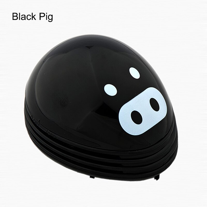 Cartoon Mini Vacuum Cleaner Dusbuster Portable for Desktop Dust Collector Cleaning Tool Best Price: black piggy