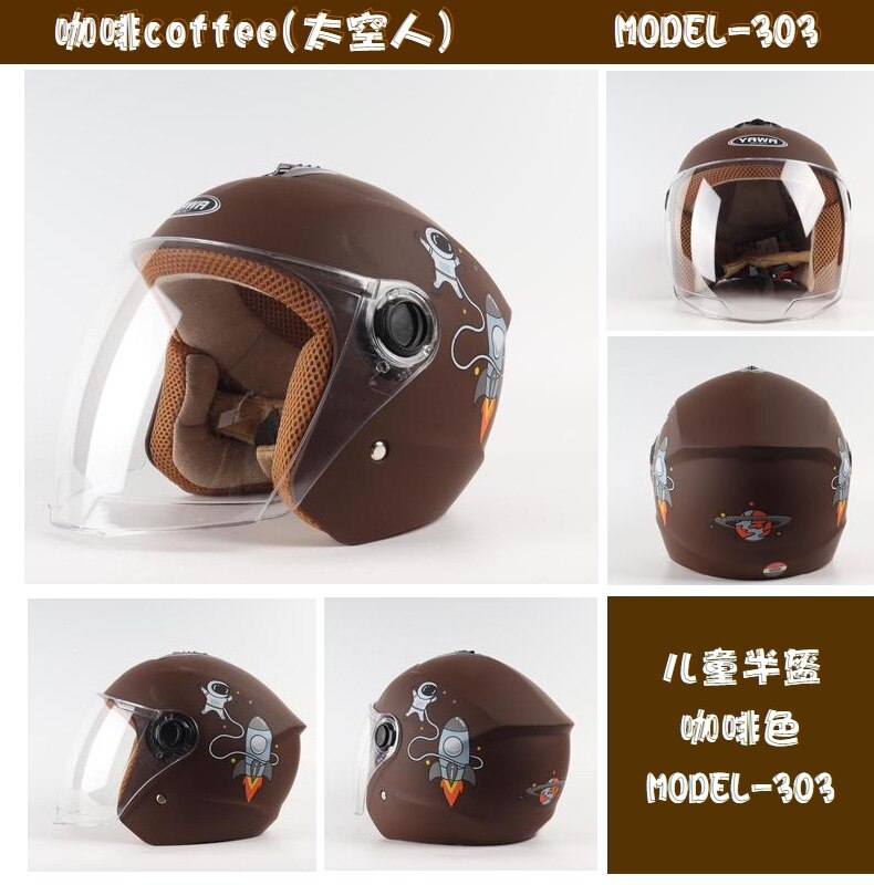 Kids Half Face Motocycle Helmets Four Seasons Riding Helmets Boys Girls Motorcycle Cycling Kid Helmes 47CM--54CM: D