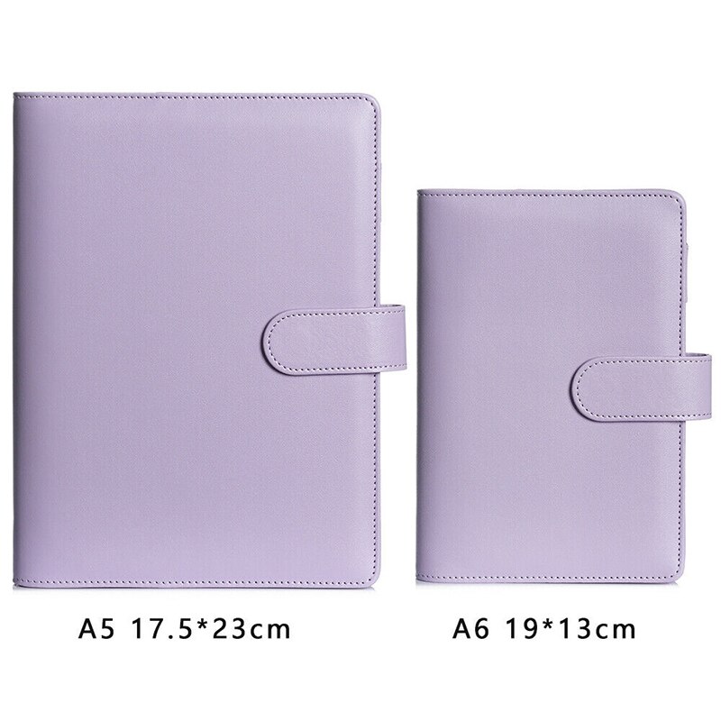 Classic Loose Leaf Ring Binder Notebook Planner Diary Notebook Cover PU Leather Cover GDeals