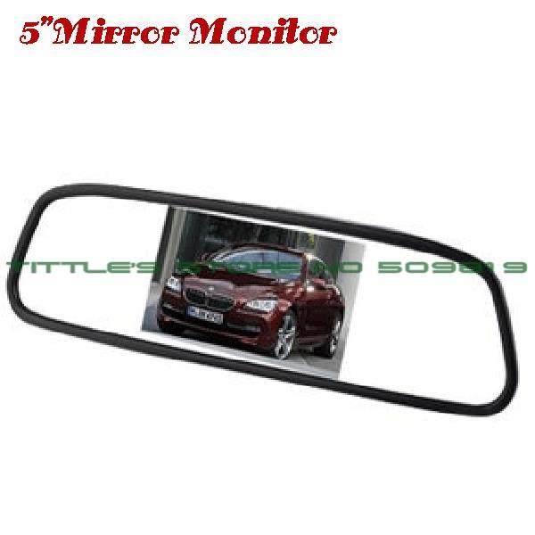 5 "5 zoll Digital Auto Monitor spiegel Monitor TFT LCD 16:9 bildschirm Auto Rück Monitor für Auto Kamera Saugnapf Monitor