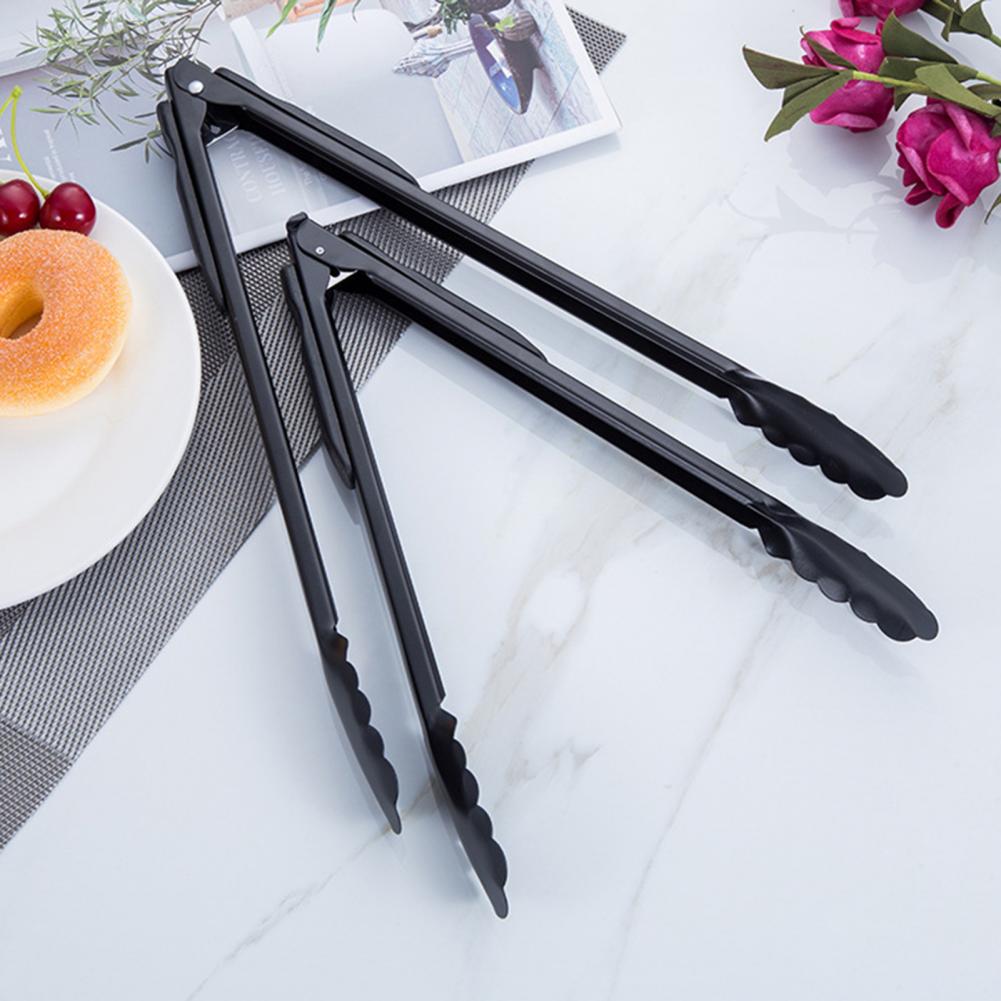 Cooking Tong Wrought Iron Cooking Clamp Anti-corrosion Reusable Useful One Hand Operation Cooking Tong