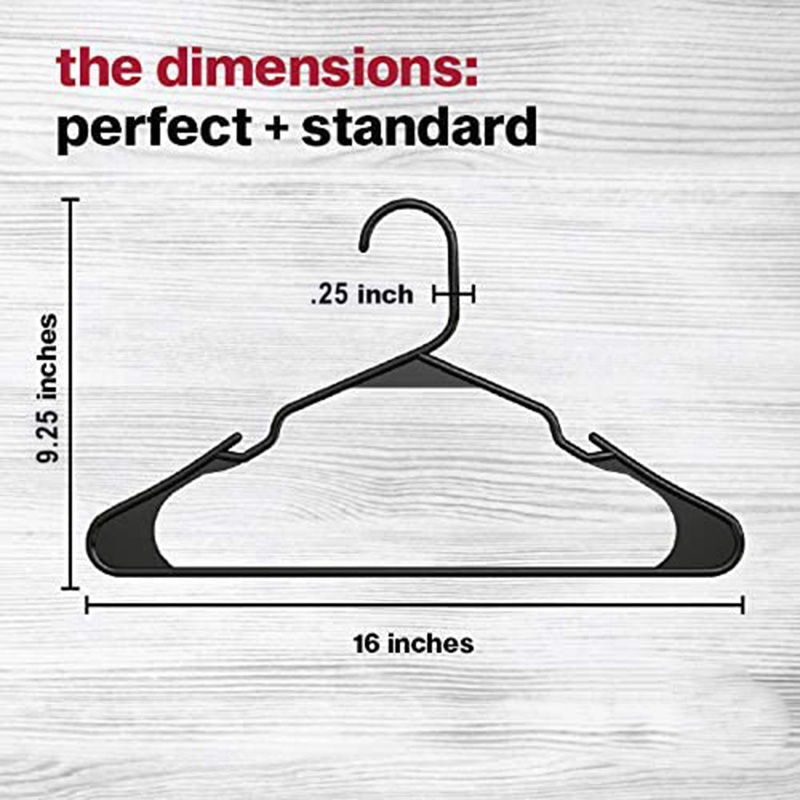 Schwarz Kunststoff KleiderbüGel, Kunststoff Kleidung KleiderbüGel Ideal Für Höhle Täglichen Standard Verwenden, Kleidung KleiderbüGel