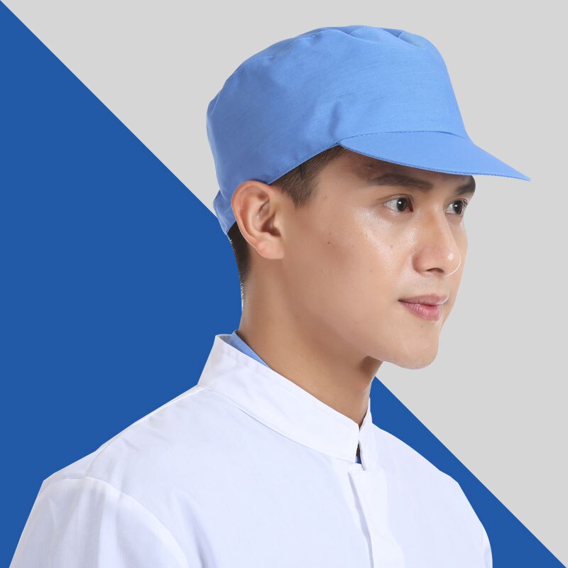 10 unids/lote, , gorras de color liso, sombreros de cocinero, restaurante, cocina, panadería, ropa para cocinar, Gorras, Viseras a prueba de polvo de almacén