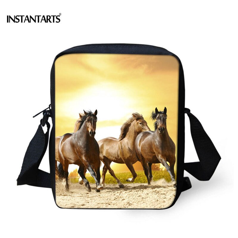 Instantarts Crazy Horse Schooltassen Voor Jongens Kids Animal Satchel Kinderen Kleine Schouder Boek Tas Kleuterschool Kindje Schooltas: Z915E