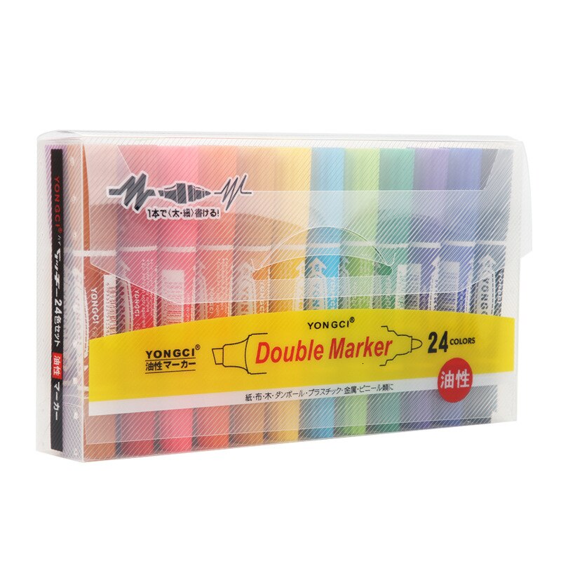 8/12/24/36 Kleuren Art Markers Set Dual Headed Kunstenaar Schets Vette Alcohol Gebaseerd Markers Tekening Voor Animatie marker Pen Marker