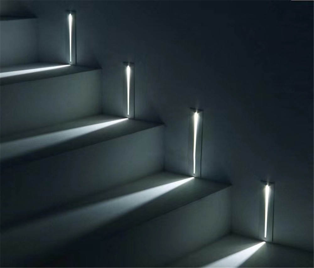 3W luz LED de empotrar para escaleras luz AC85-265V interior de pared de esquina de luces de paso decoración lámpara pasillo lámparas para escaleras . Exclusivo.