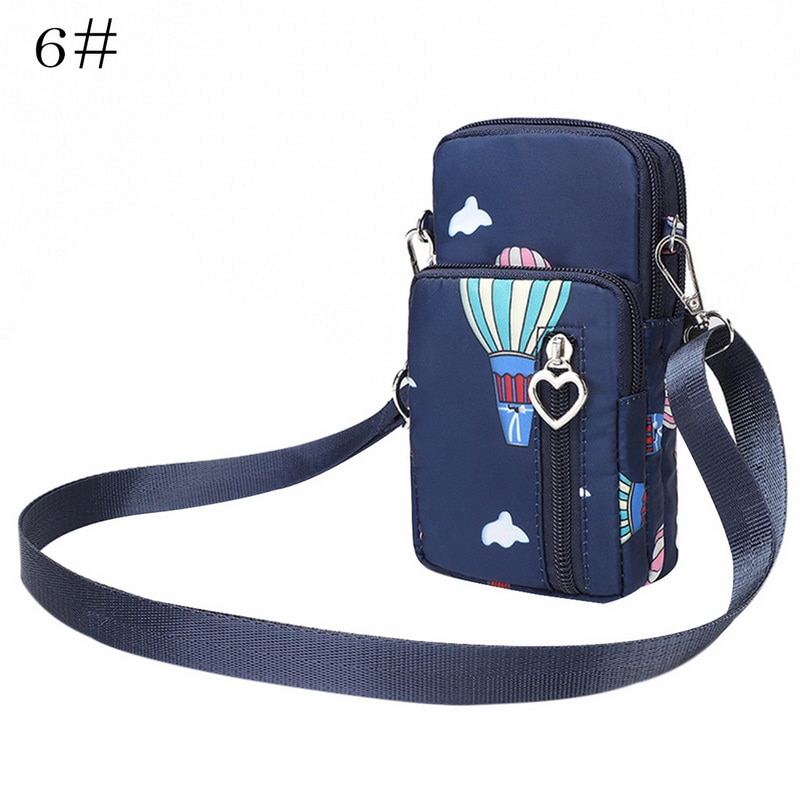 Women Sports Mini Bag Soft Wear Resistant Waterproof Mobile Phone Bag Handbag