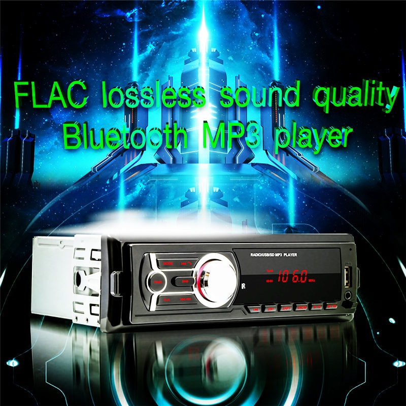 Handsfree bluetooth autoradio autoradio fm aux-ingang ontvanger sd usb aux 12v in-dash 1 din auto  mp3 multimediaspeler