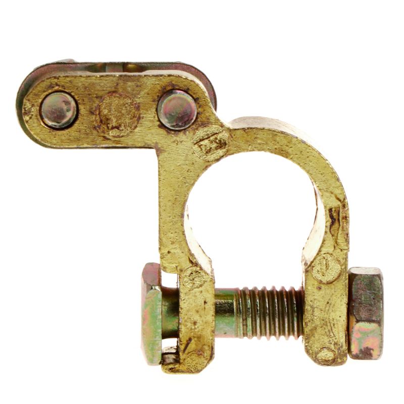 2Pcs Replacement Auto Car Battery Terminal Clamp Clips Brass Connector