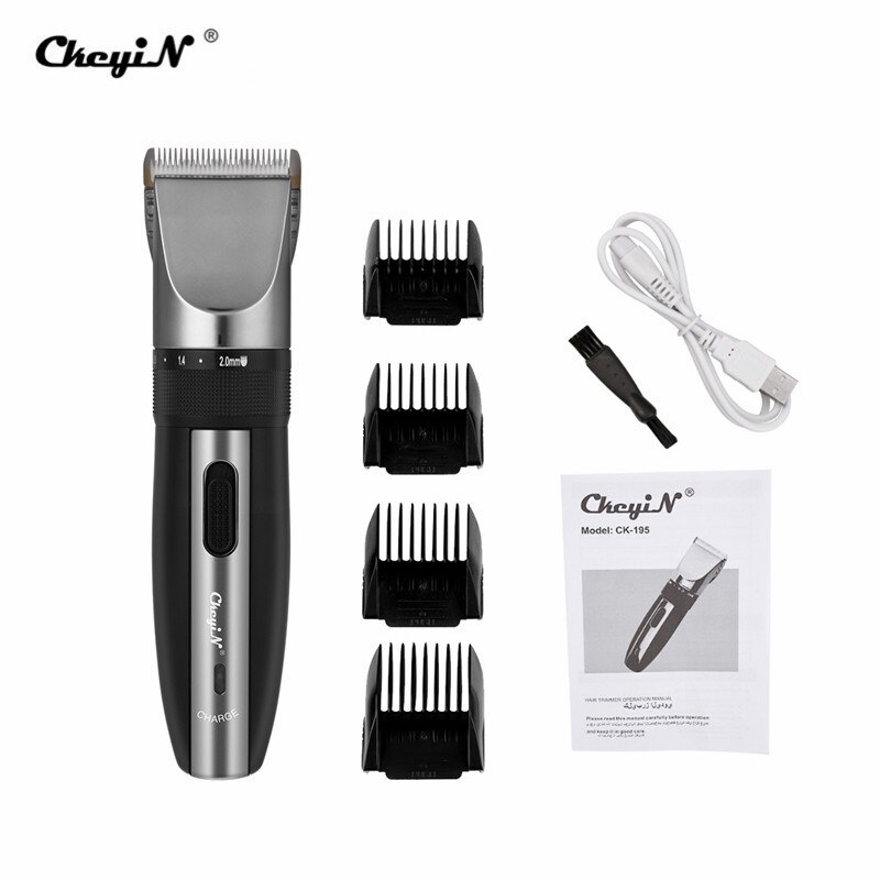CkeyiN Hair Clipper Trimmer Elektrische Haar Schneiden Maschine Wiederaufladbare Barber Cutter Cordless Haarschnitt Scharfe Klinge: green