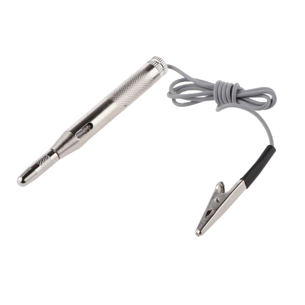 Car Light Tester 6-24V Electrical Tester Test Lamp Probe Light Silver