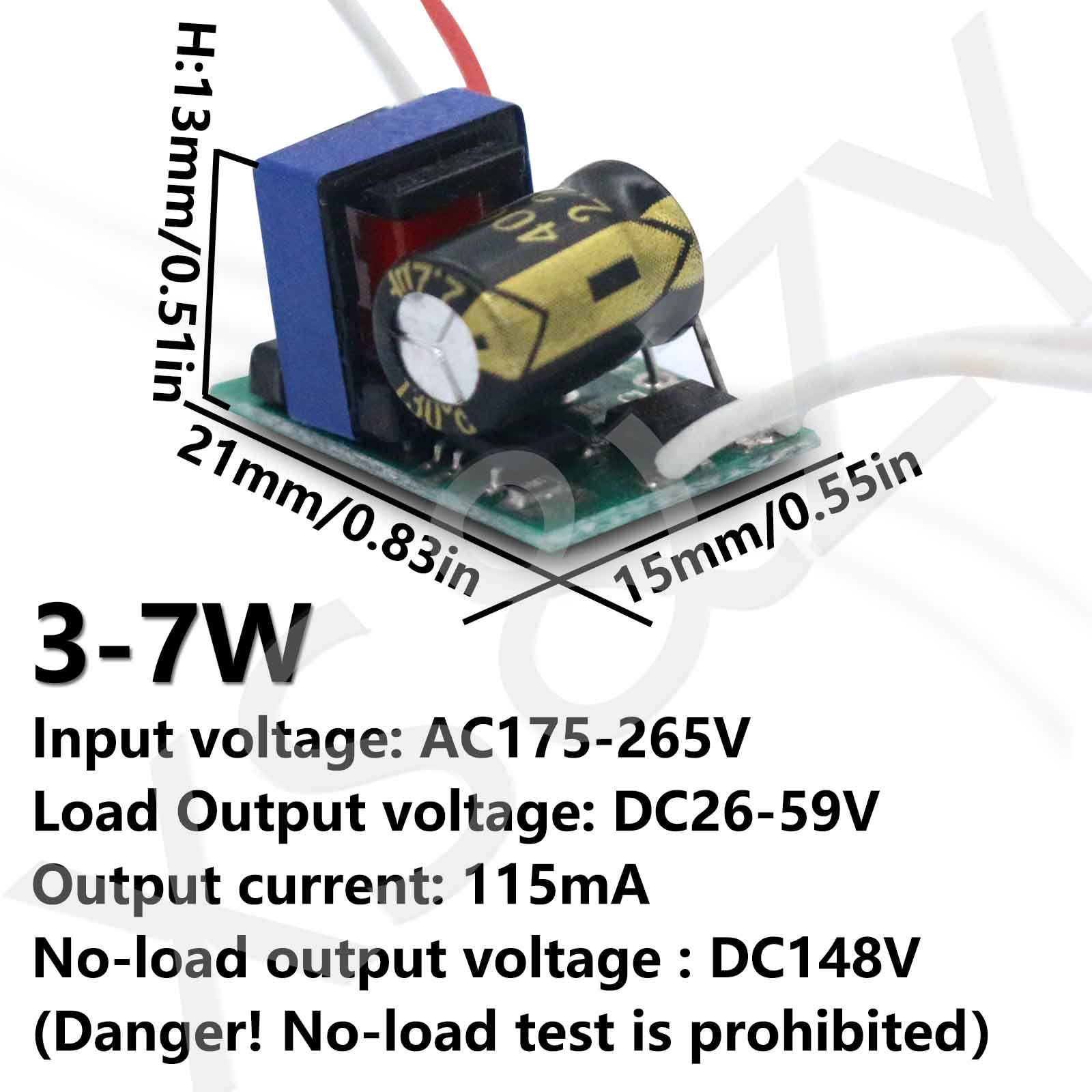 Jantes de Puissance à Pilote LED pour l'Énergie, 3-7W, 7-9W, 9-12W, 12-18W, 18-24W, 24-32W, 32-40W, 40-50W, ce115 mA, 220-230mA remplacement des ampoules à économie d'énergie: Beige