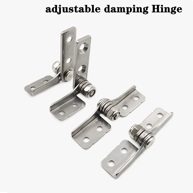 1 pair Stainless steel Torque hinge frictionThe adjustable damping hinge free stop fitting positioning hinge