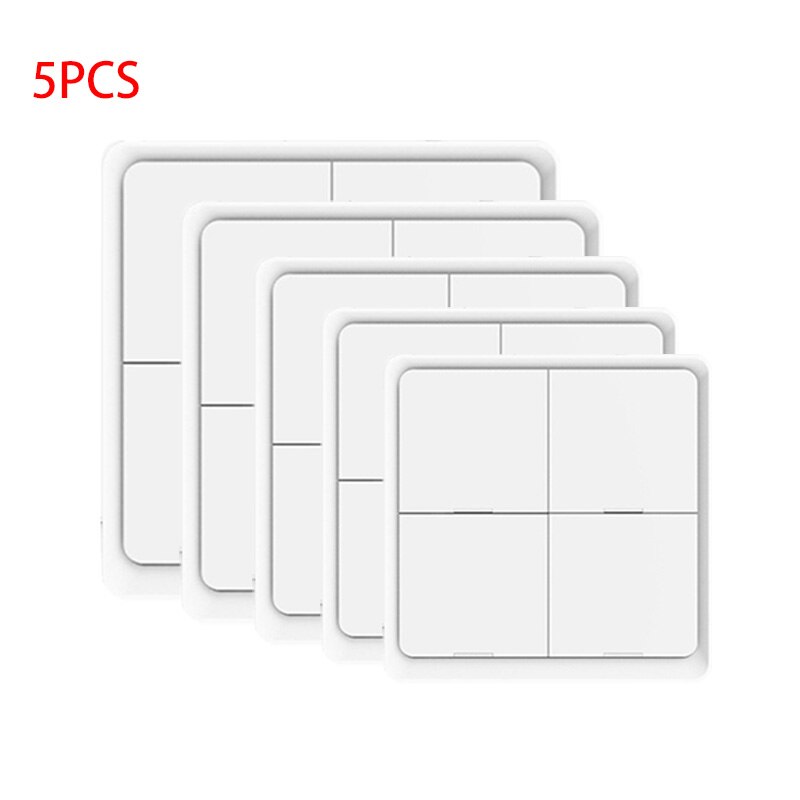 Tuya Home Scene 4-way Switch Panel Used In Conjunction With Zigbee Gateway Wireless Free Stick Button Switch Smart Home