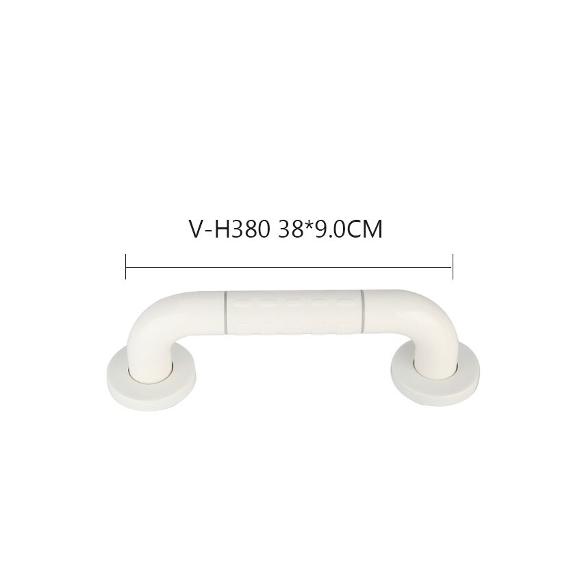 SVAVO barre d'appui d'assistance de sécurité I forme ménage Balance murale lumineuse douche toilette aide barre d'appui pour salle de bain: 380mm-White