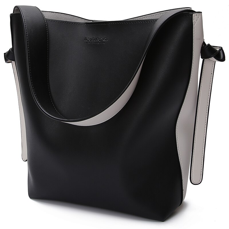 LY.SHARK Luxury Handbags Women Bags Women Messenger Bags Women Leather Handbags crossbody bag for women Bucket Bag: black-B