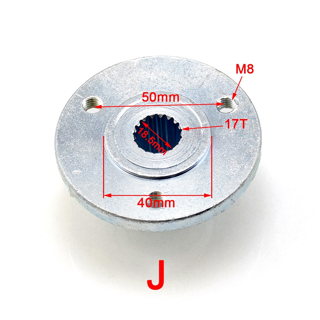 4 Stud 3 hole Axle 23T 24T 17T Hub Spline Mounting brackets Wheel Hub for 50cc- 125cc 150cc 250cc Quad Dirt Bike ATV Buggy: J