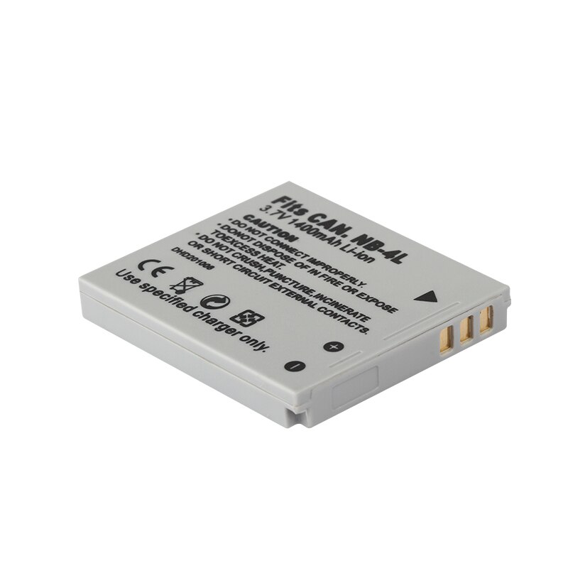 DINTO 2pcs 1400mAh NB-4L NB4L NB 4L Rechargeable Digital Camera Li-ion Battery Pack for Canon IXUS 30 40 50 55 60 65 70 75