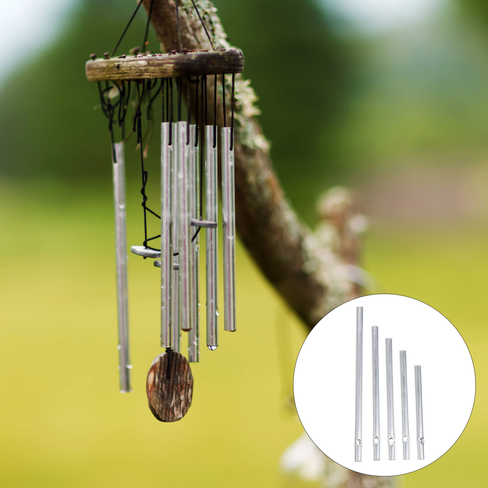 25Pcs Tuin Aluminium Wind Chime Buis Decor Diy Craft Levert Windgong Buizen Outdoor Tuin Muur Home Decoratie