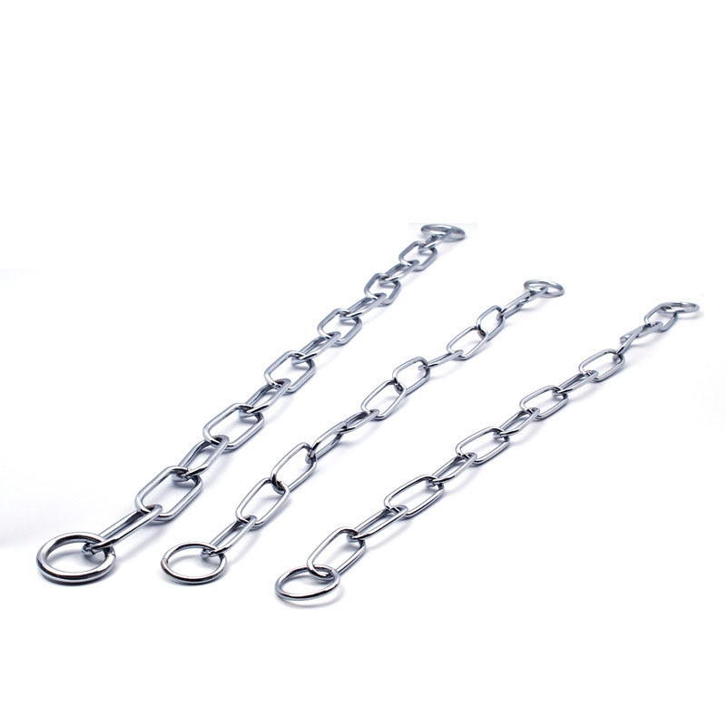Ring shape dog collar chain Stainless steel pet Collars welding Bite resistance Medium and large dogs collar Metal dog necklace