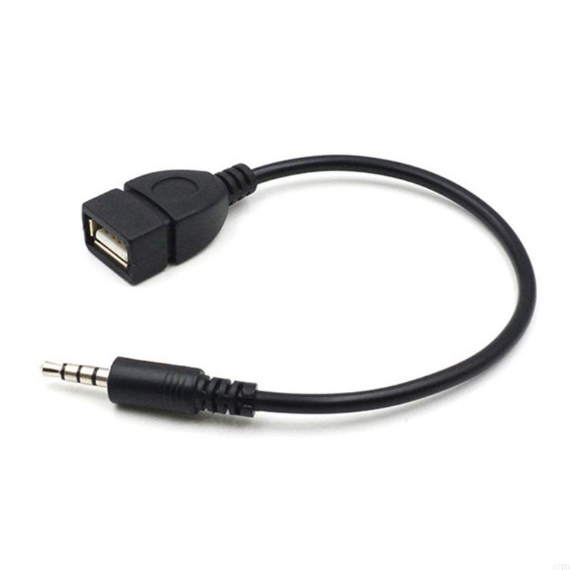 H7BD Portable-kabelplug mannelijk naar USB 2.0 Vrouwelijke OTG-adapterconverterkabel 8-inch