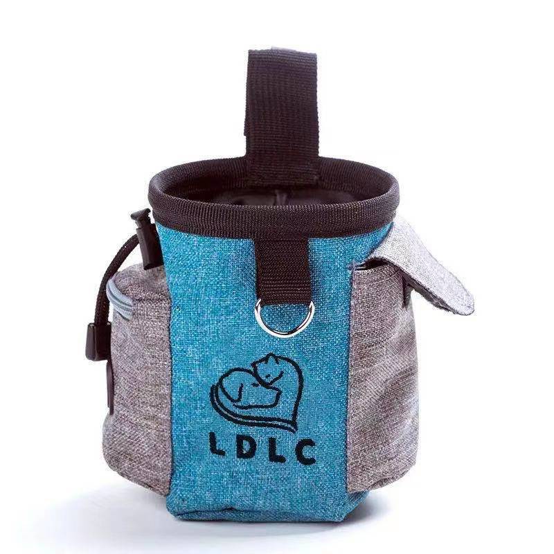 Sac de taille multifonction pour chien, accessoire d'entraînement en plein air, fournitures pour chiens, produits pour animaux domestiques, pochette à cordon coulissant, jouets en nylon, ramassage de toilette: Blue 1
