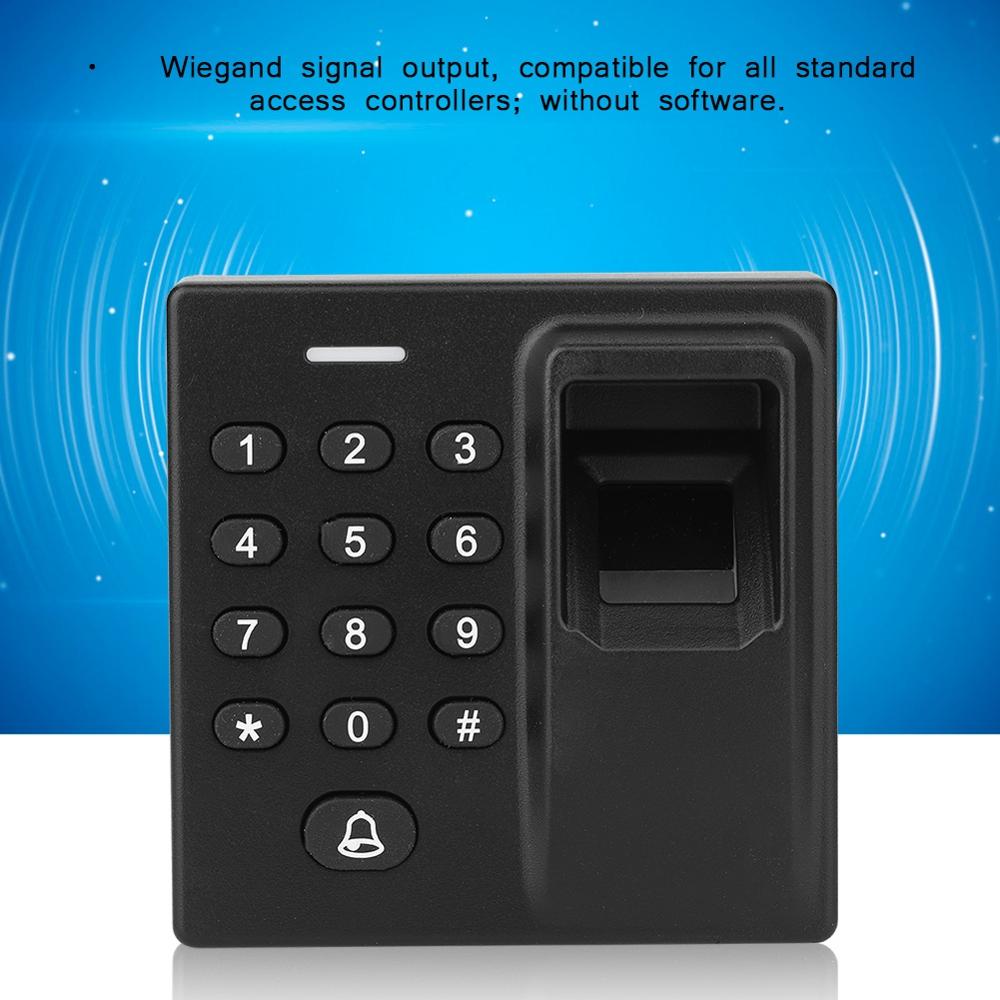 12V Biometric Fingerprint Recognization + RFID Card Reader Scanner + Password Backlight Keypad 125KHz Card Access Control Syetem