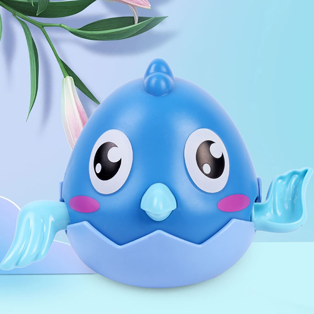 Cartoon-küken-babyparty-frühlings-uhrwerkspielzeug badezimmer-wasserspielspiel bauernhoftierdekorationen: Blau
