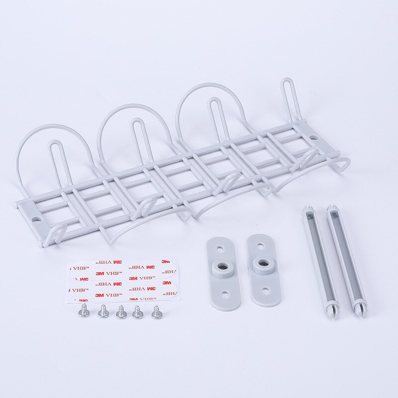 Plastic Hanging basket under desk storage rack cable management Office Wire protector Socket Holder kitchen shelf Home Organizer